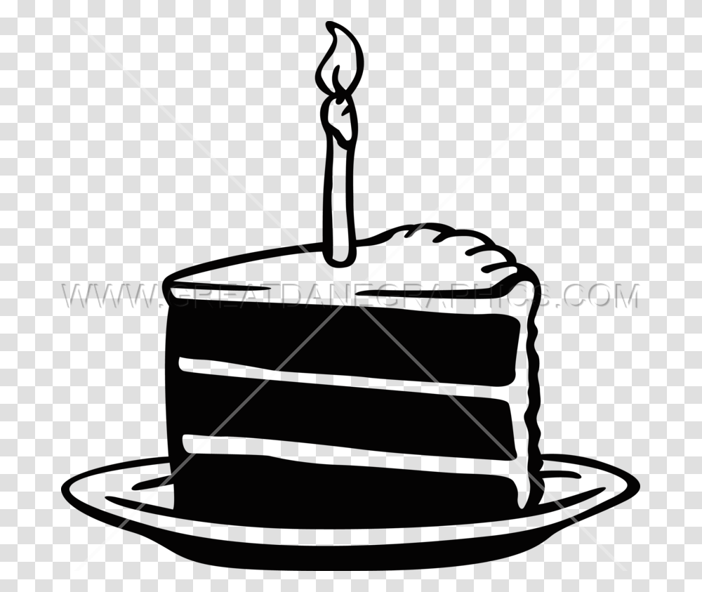 Birthday Cake Slice Production Ready Artwork For T Shirt Printing, Bow, Machine Transparent Png