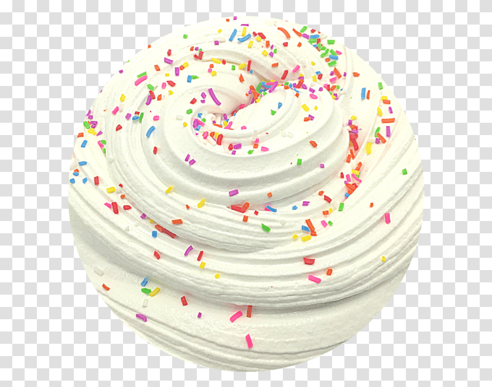 Birthday Cake Slime, Cream, Dessert, Food, Creme Transparent Png