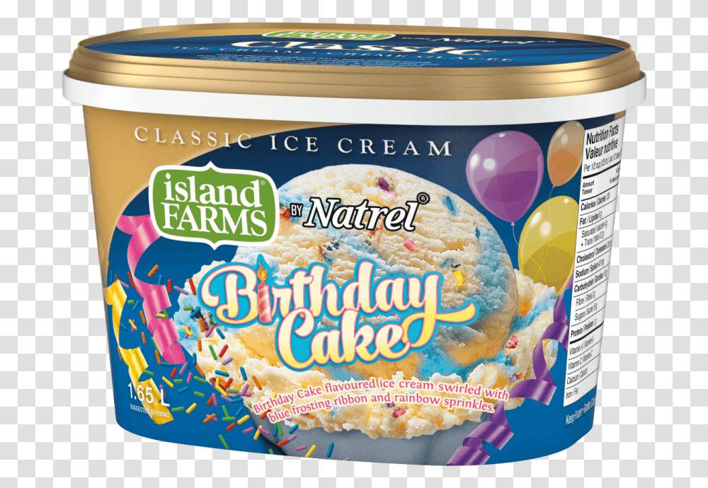 Birthday Cake Taste Ice Cream, Tin, Can, Food, Aluminium Transparent Png