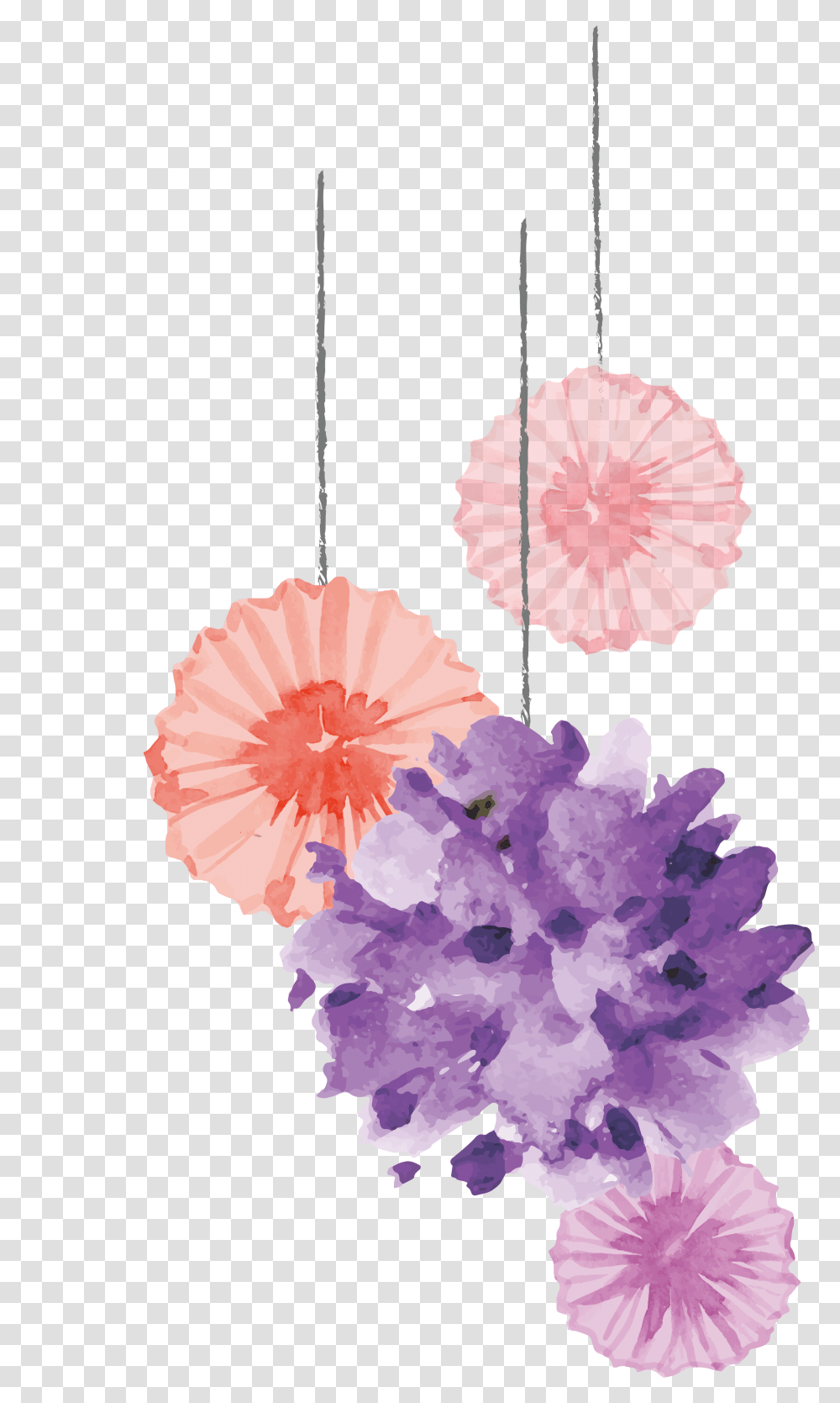Birthday Cake Wedding Invitation Clip Art Watercolor Purple Flower Design, Plant, Blossom, Petal, Carnation Transparent Png