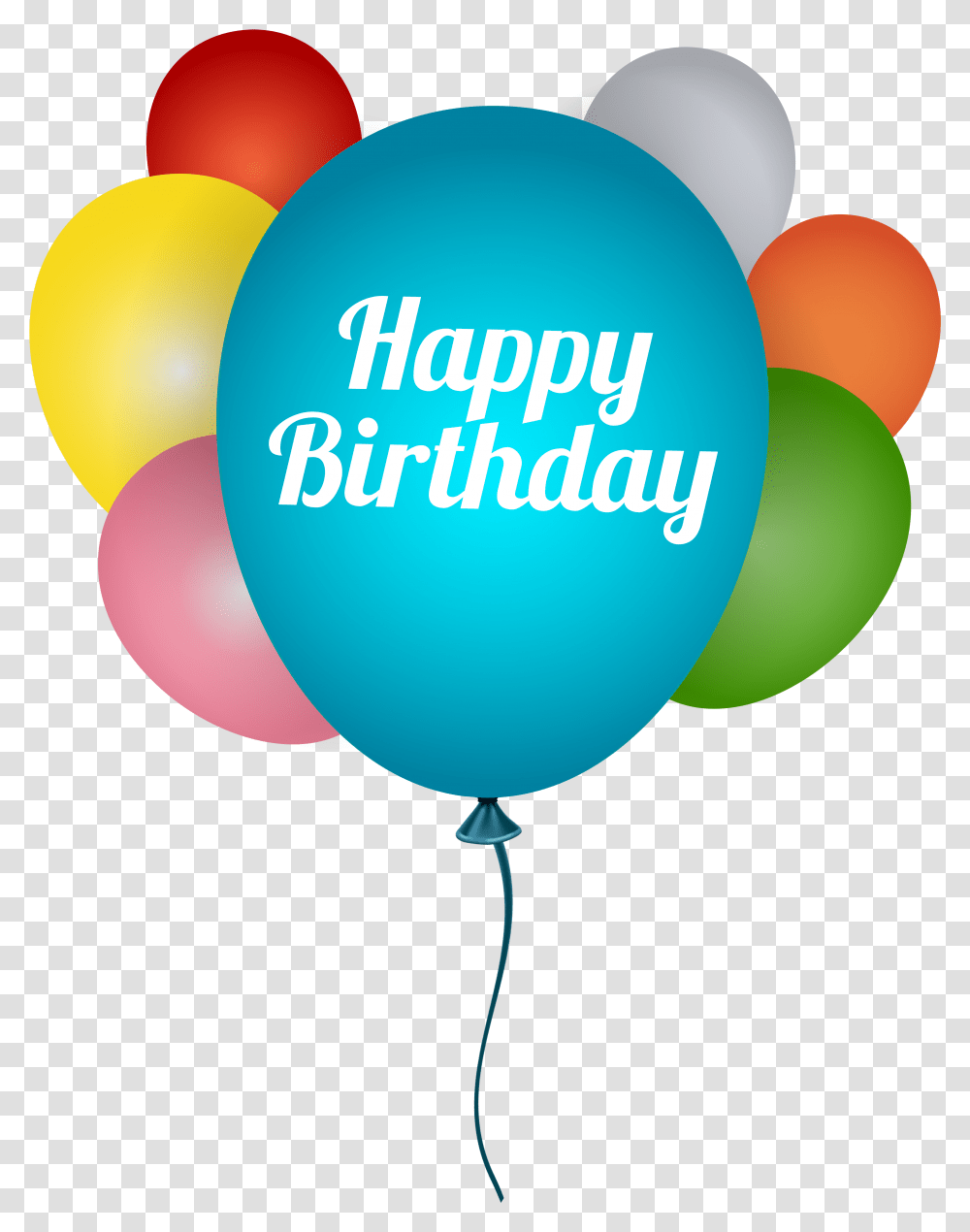 Birthday Cake Wish Greeting Card New Happy Birthday Balloon Background Transparent Png