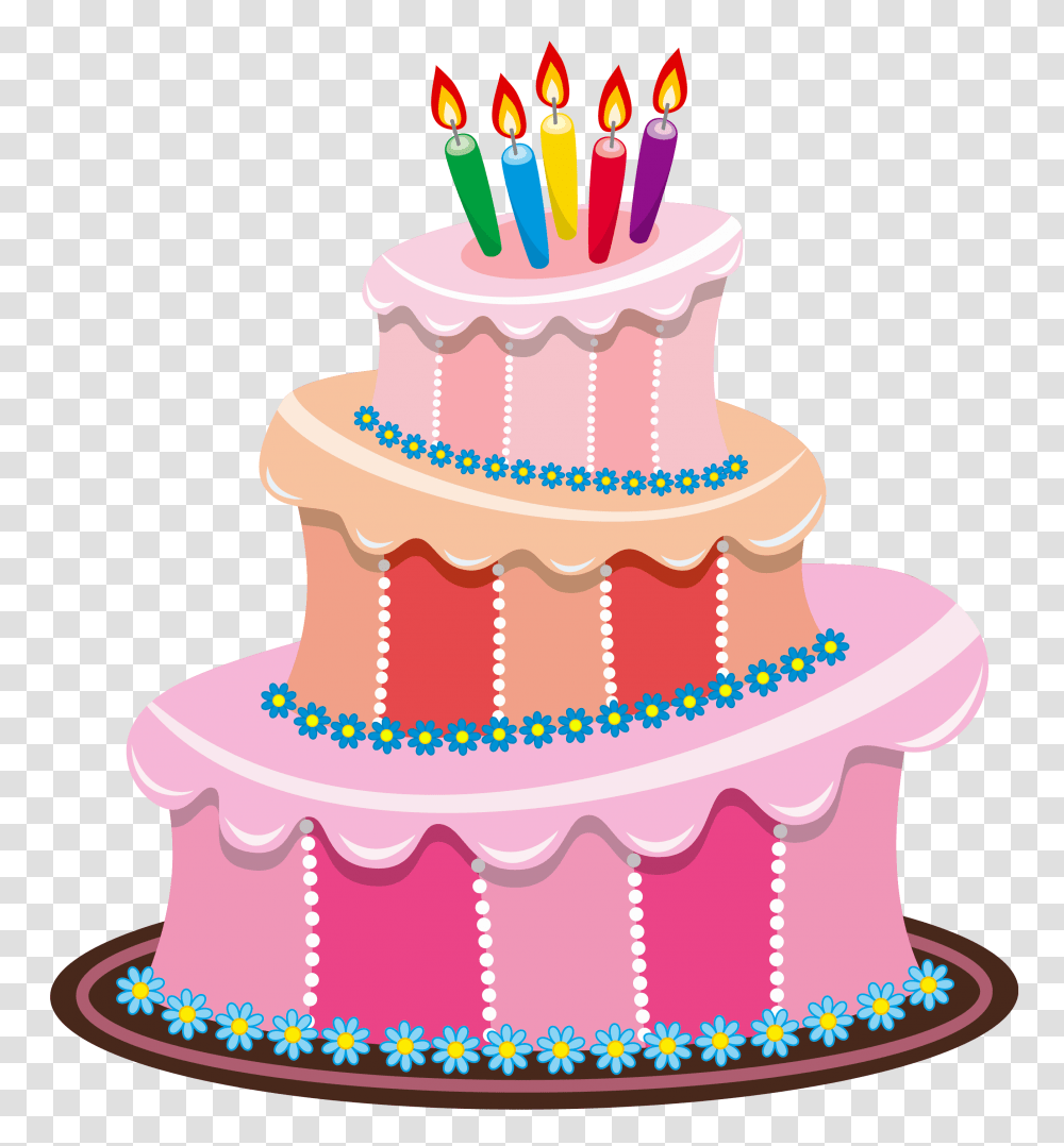Birthday Cakes Birthday, Dessert, Food, Cream, Creme Transparent Png