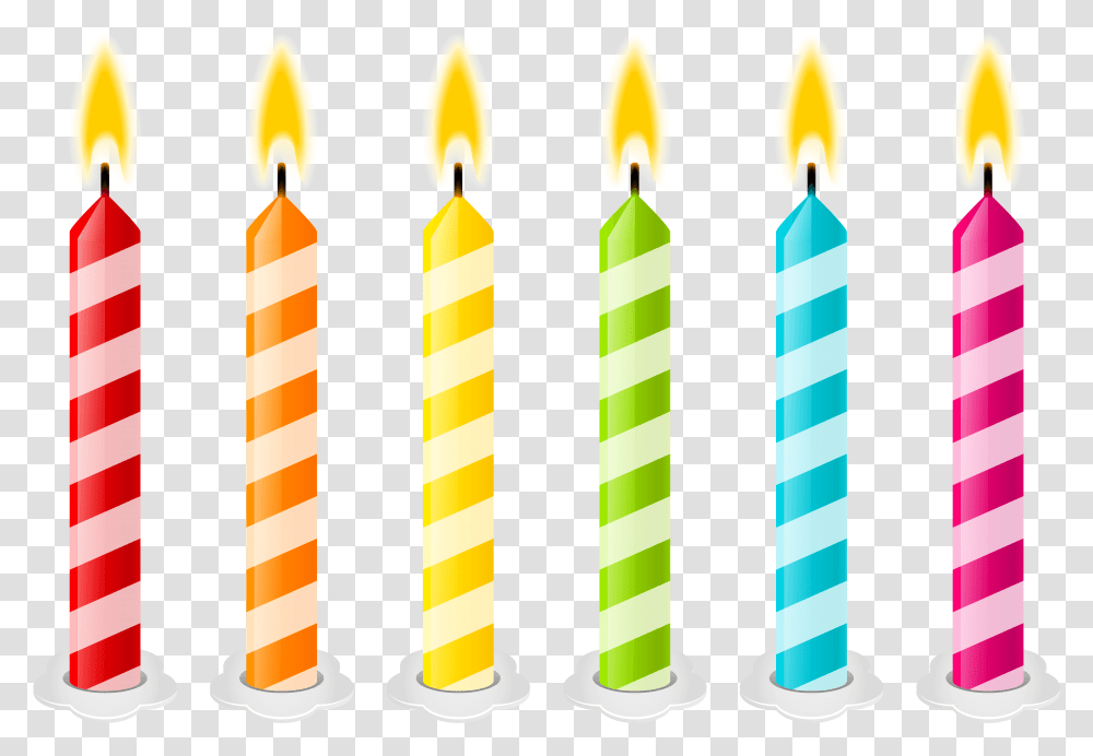 Birthday Candle Border Clipart Birthday Candles, Fire, Flame, Icing, Cream Transparent Png
