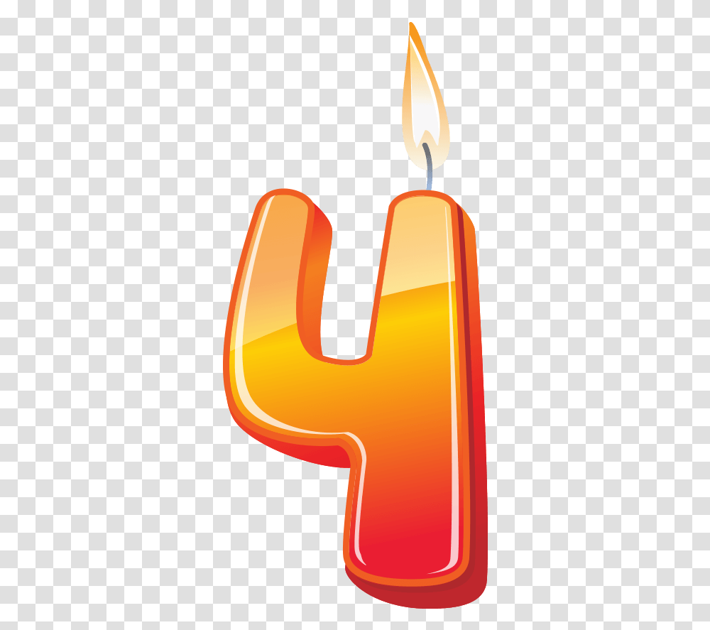 Birthday Candle Number 4 Image Free Download Searchpng Number 4 Birthday Candle, Alphabet, Label Transparent Png