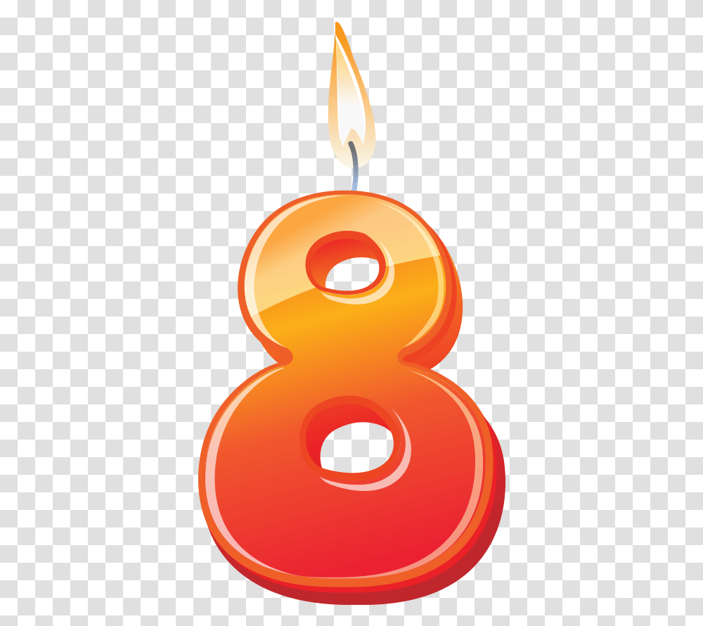 Birthday Candle Number 8 Image Free Download Searchpng 8 Number Candle, Alphabet, Snowman Transparent Png