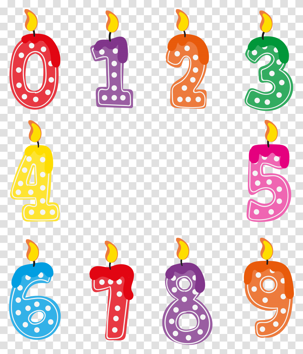 Birthday Candles Clipart Image Birthday Number Candles, Alphabet Transparent Png