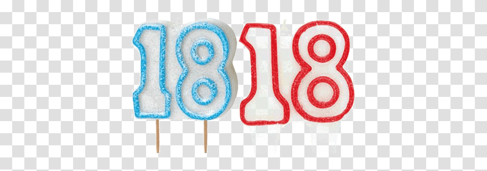 Birthday Candles Image Background Arts 18 Number Candle, Food, Rug, Alphabet, Text Transparent Png