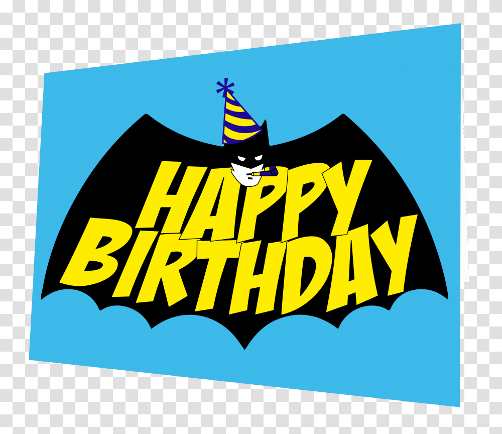 Birthday Card Happy Birthday Gambar Batman, Batman Logo, Poster, Advertisement Transparent Png