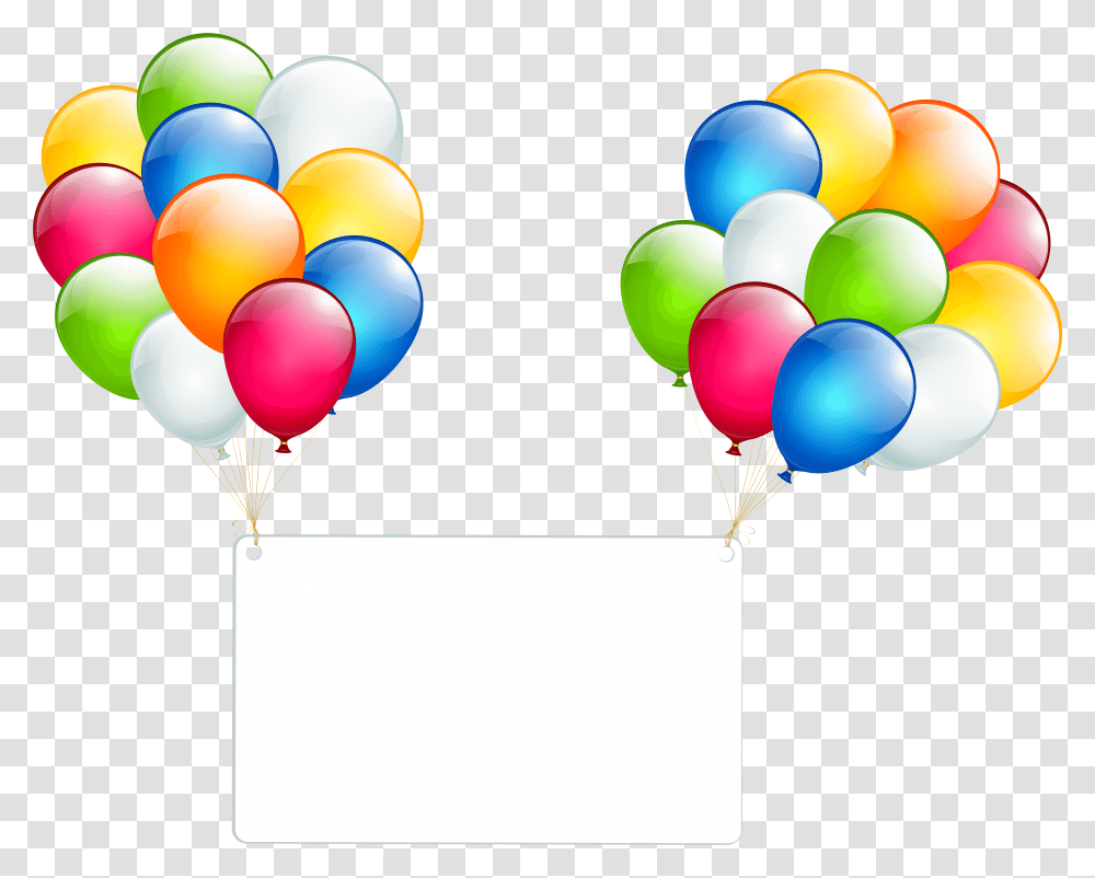 Birthday Card With Balloons Clip Art Transparent Png