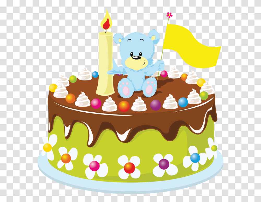 Birthday Cartoon Cake Clipart, Dessert, Food, Birthday Cake Transparent Png