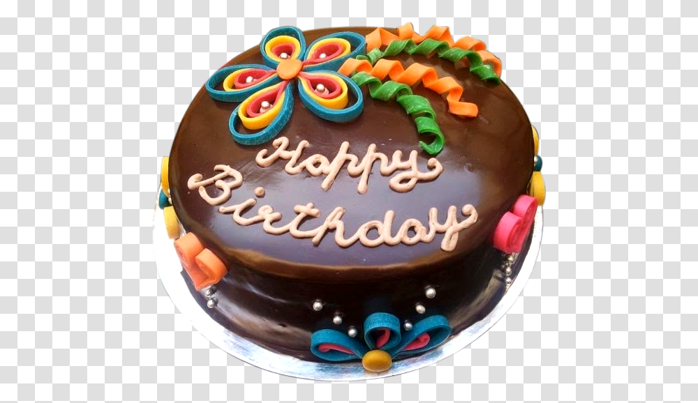 Birthday Chocolate Cake, Birthday Cake, Dessert, Food Transparent Png