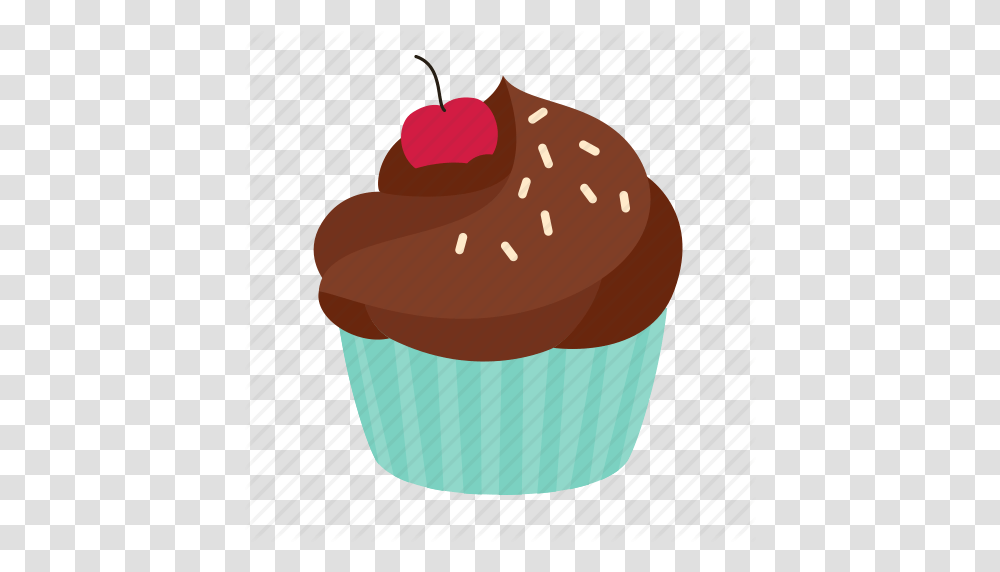 Birthday Chocolate Crumble Cupcake Dessert Sweet Icon, Cream, Food, Creme, Icing Transparent Png