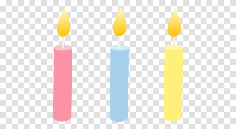 Birthday Clipart Pastel, Candle, Flame, Fire, Weapon Transparent Png