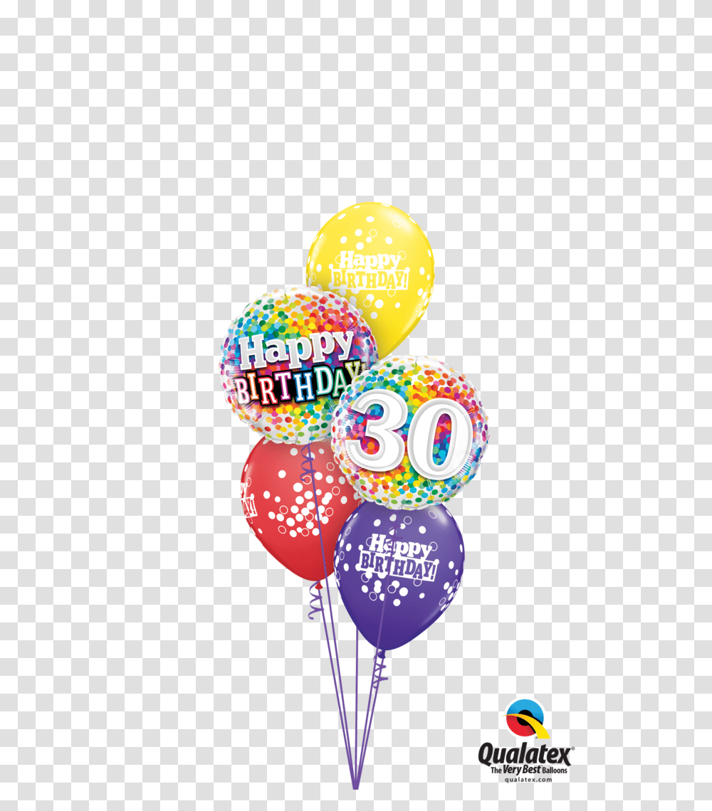 Birthday Confetti Balloon Display Balloon Transparent Png