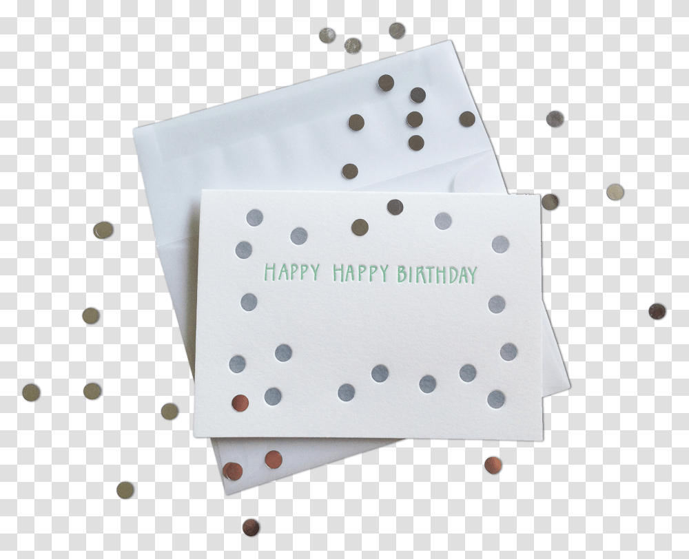 Birthday Confetti Polka Dot, Paper, Texture, Envelope Transparent Png