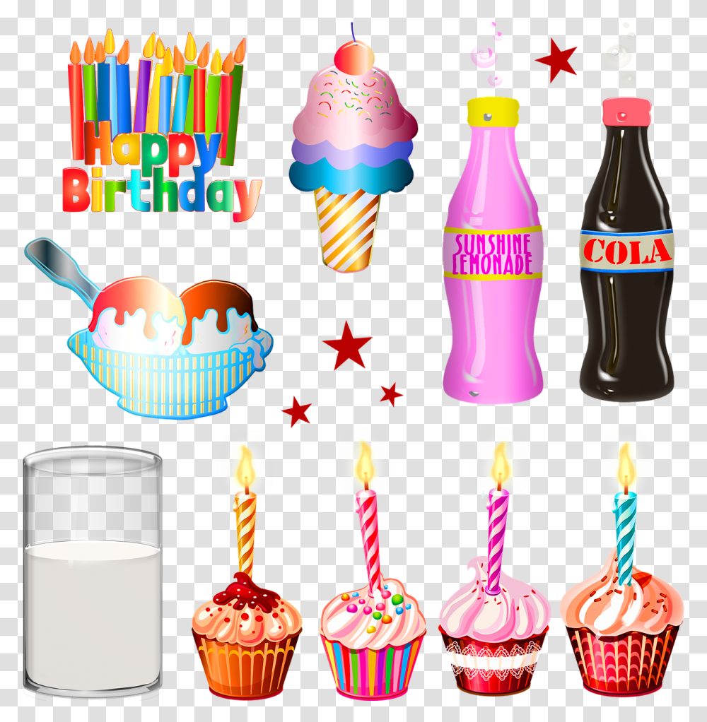 Birthday, Cream, Dessert, Food, Creme Transparent Png