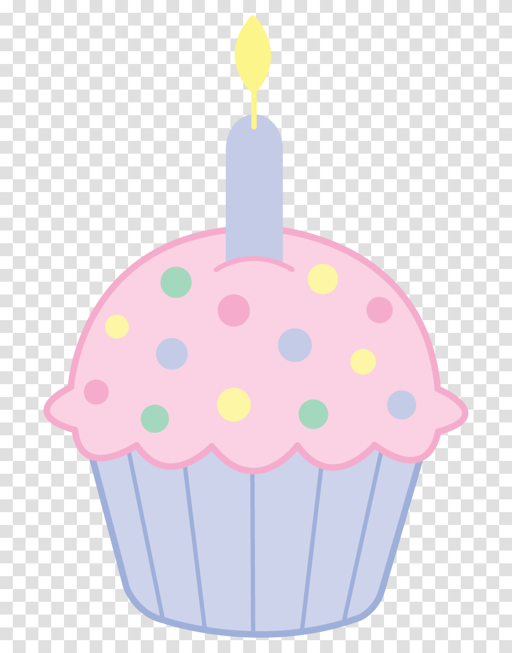 Birthday Cupcake Clipart, Cream, Dessert, Food, Creme Transparent Png