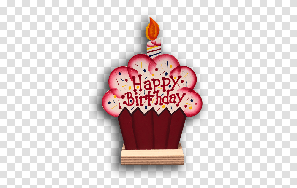 Birthday Cupcake Mini Red Birthday Cupcake, Sweets, Food, Confectionery, Birthday Cake Transparent Png