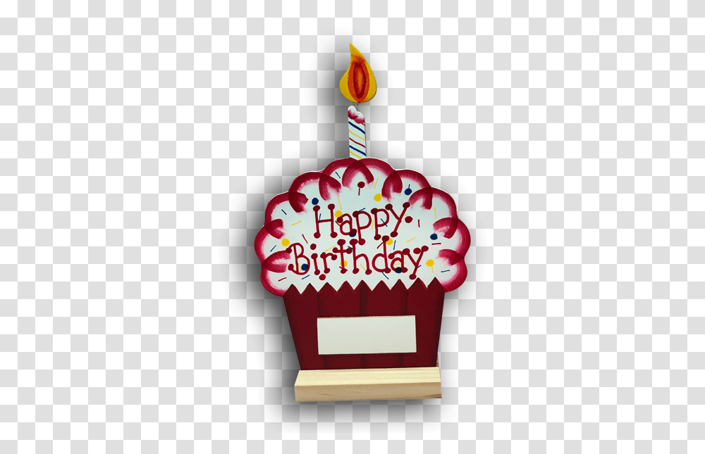 Birthday Cupcake Small Birthday Cake, Dessert, Food, Text, Candy Transparent Png