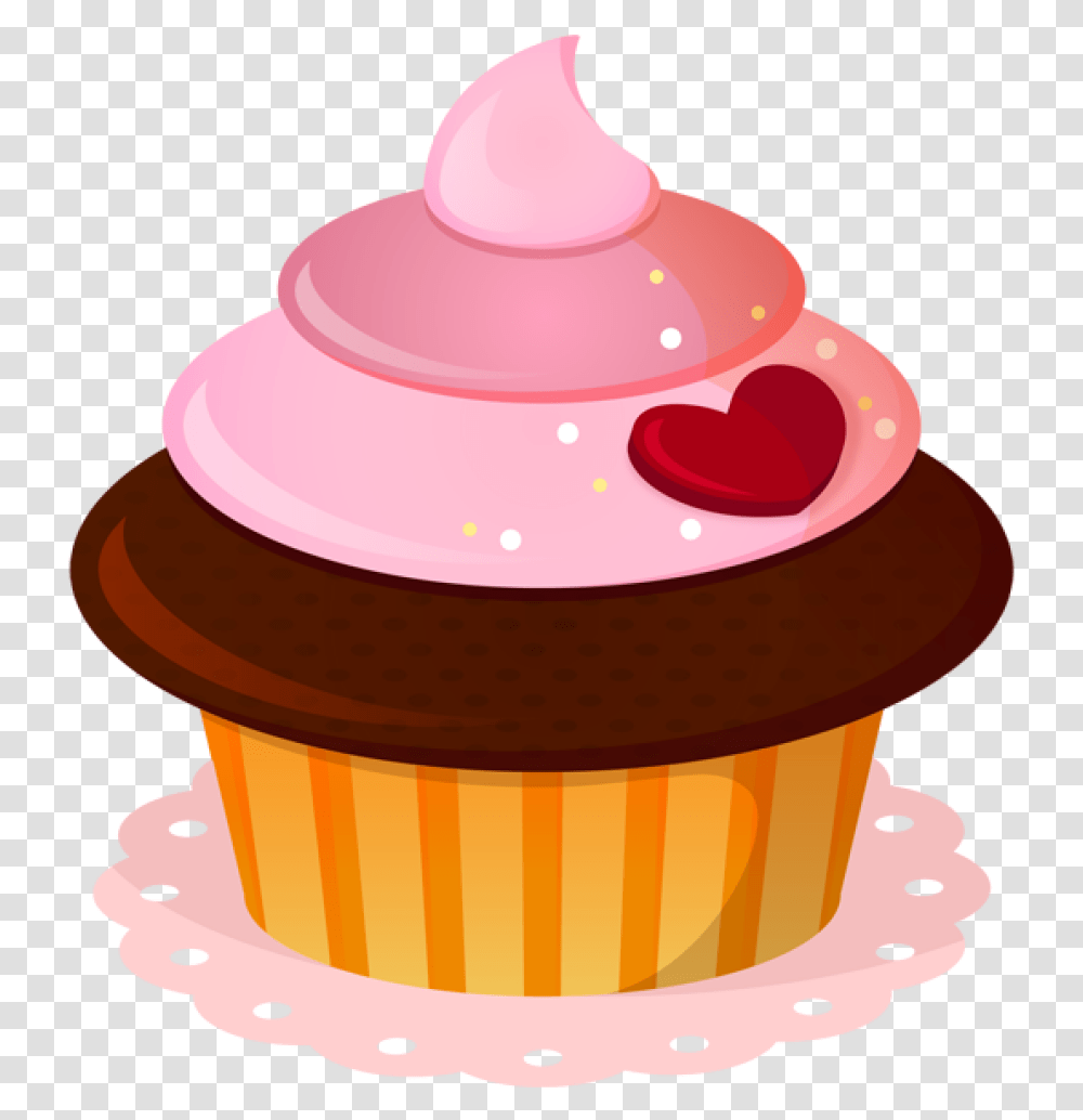 Birthday Cupcakes Frosting Amp Icing Muffin Clip Art Cupcake Clipart Cupcake, Cream, Dessert, Food, Creme Transparent Png