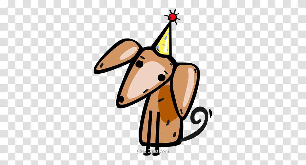 Birthday Dog Royalty Free Vector Clip Art Illustration, Scissors, Blade, Weapon, Mammal Transparent Png