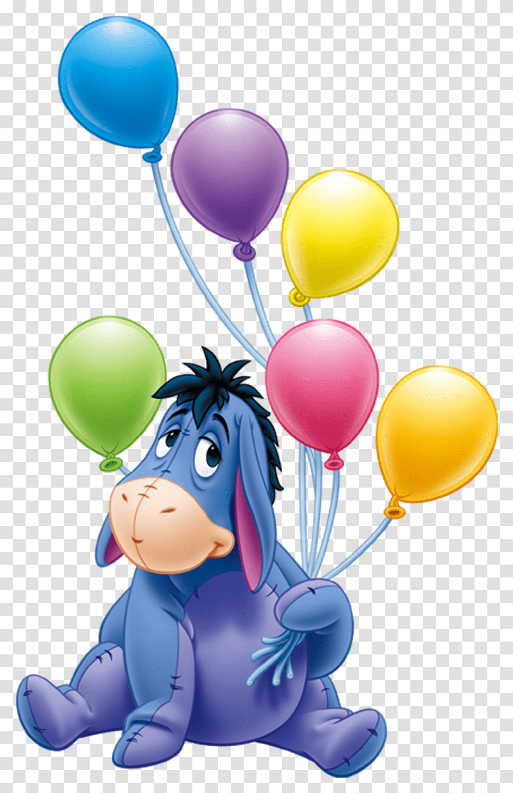Birthday Eeyore Party Hq Image Winnie The Pooh Eeyore Birthday, Balloon, Rattle Transparent Png