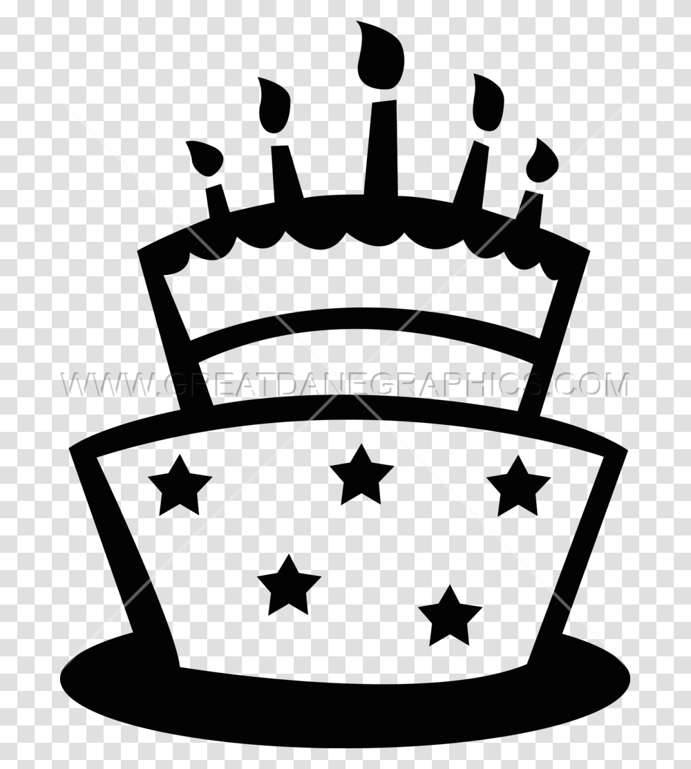 Birthday For Birthday Cake Silhouette, Star Symbol, Recycling Symbol, Number Transparent Png