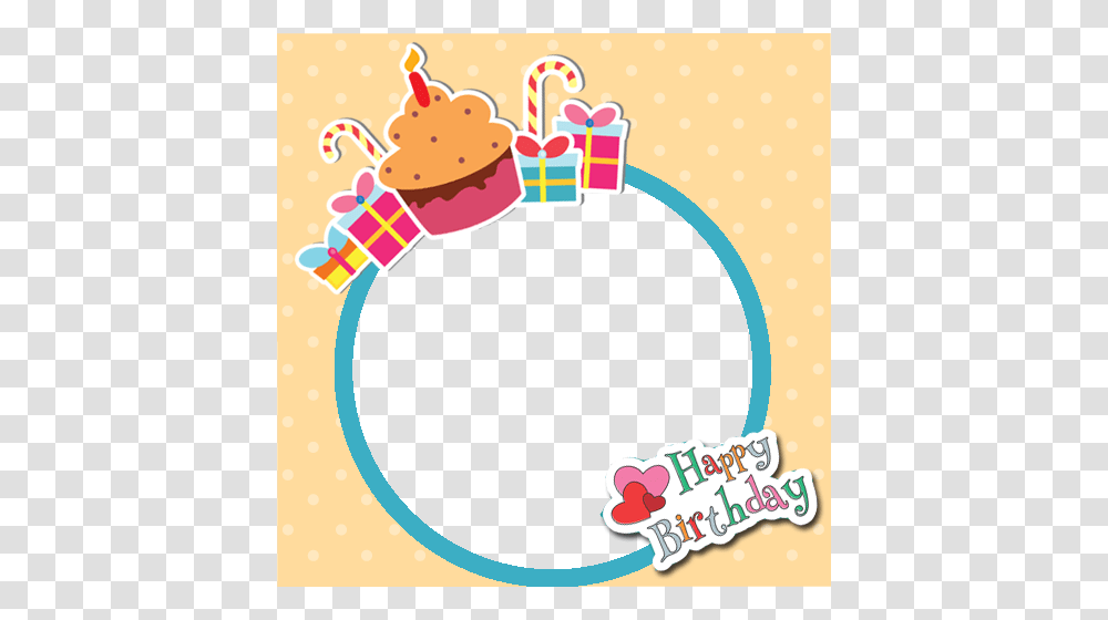 Birthday Frame Group With Items, Diaper, Birthday Cake Transparent Png