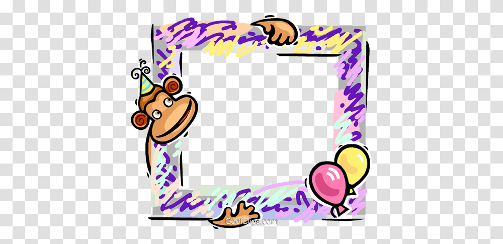 Birthday Frame Royalty Free Vector Clip Art Illustration, Outdoors, Doodle Transparent Png