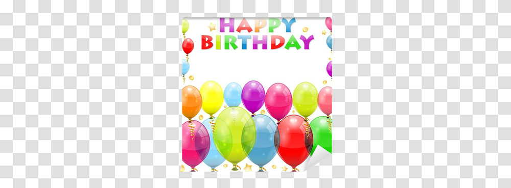 Birthday Frame Wall Mural • Pixers We Live To Change Birthday, Balloon Transparent Png