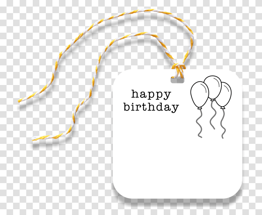 Birthday Gift Tag Illustration, Pendant, Text Transparent Png