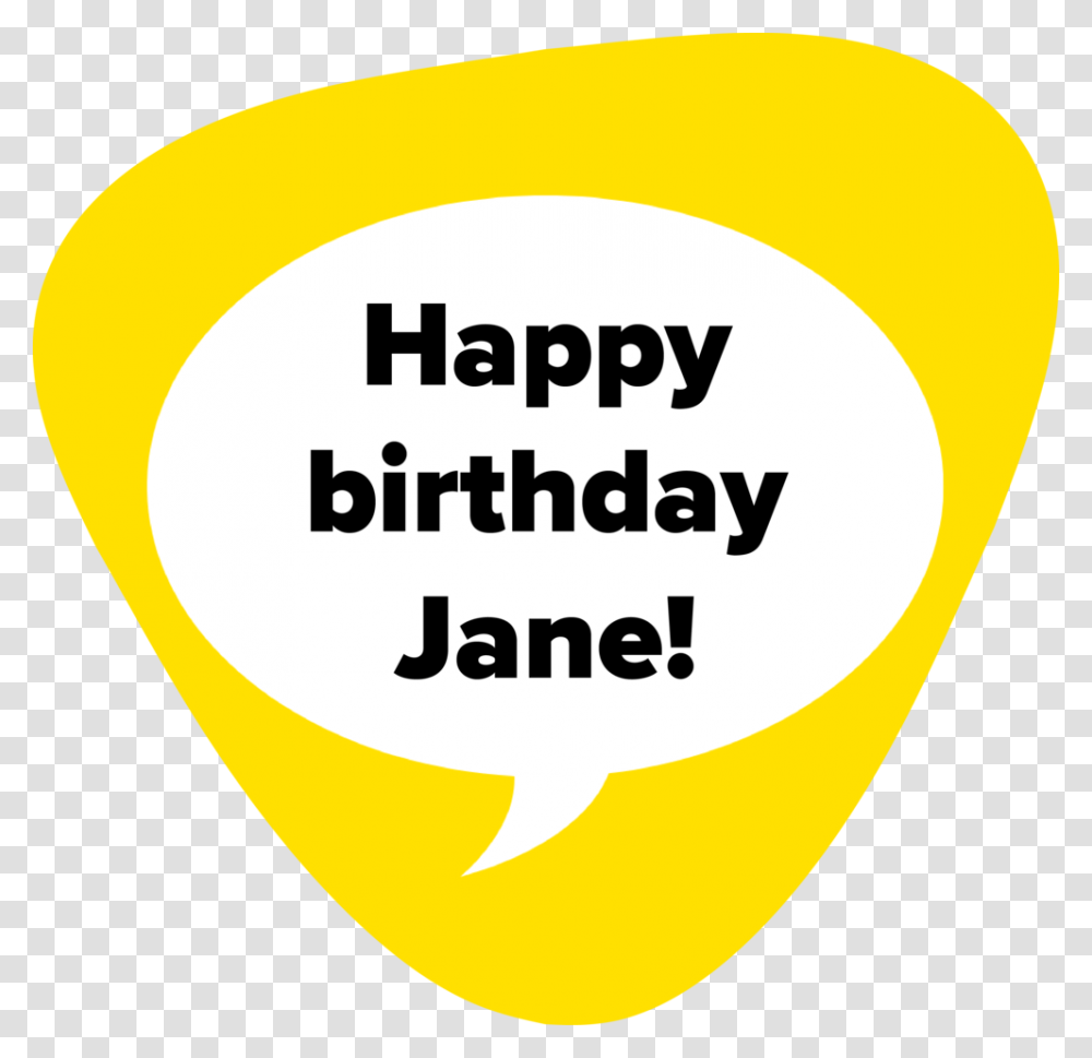 Birthday Gift Text Message Img Circle, Label, Plectrum, Plant, Sticker Transparent Png