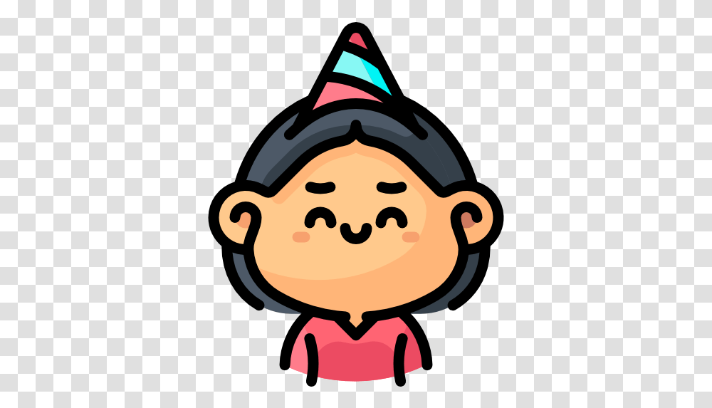 Birthday Girl Birthday Girl Icon, Clothing, Apparel, Hat, Snowman Transparent Png