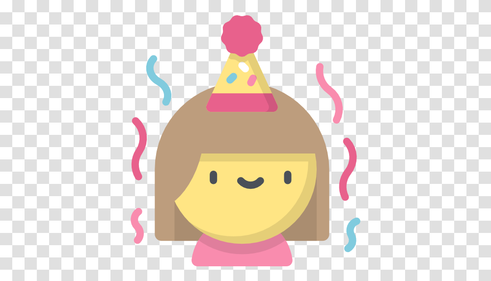 Birthday Girl Cartoon, Clothing, Apparel, Party Hat, Snowman Transparent Png