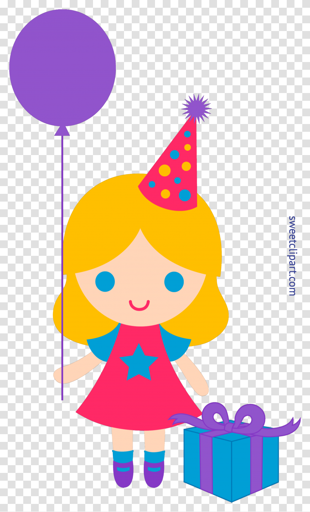 Birthday Girl Clip Art, Apparel, Party Hat Transparent Png