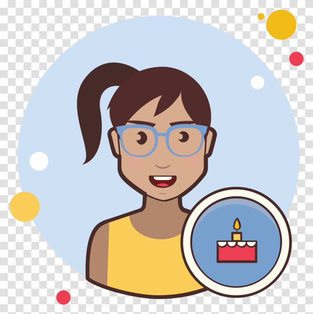 Birthday Girl Icon Zuccotti Park, Face, Person, Sunglasses, Head Transparent Png