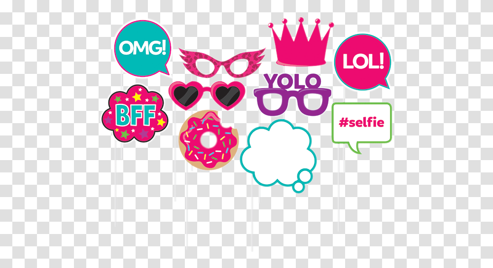 Birthday Girl Photo Props Birthday Props For Girl, Food, Candy, Lollipop, Flyer Transparent Png