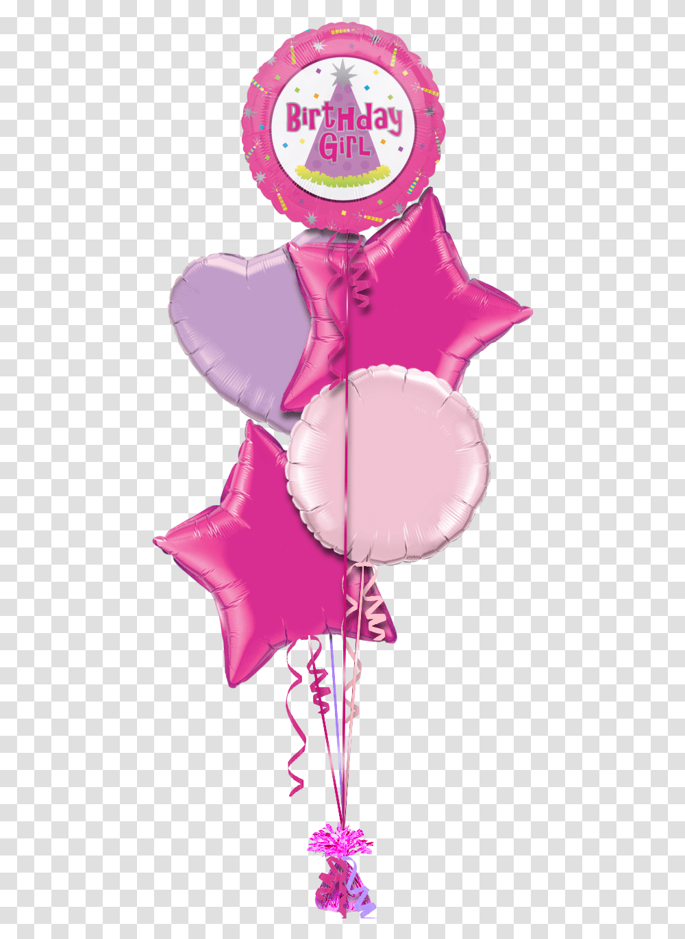 Birthday Girl Special Age Balloon 21st Birthday Balloons In Pink, Petal, Flower, Plant, Blossom Transparent Png