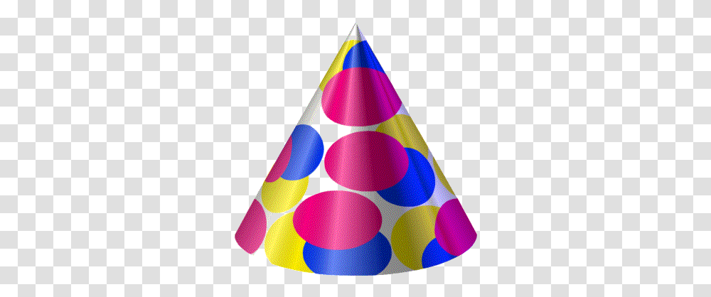 Birthday Hat Background Birthday Party Hat Gif, Clothing, Apparel, Cone, Balloon Transparent Png