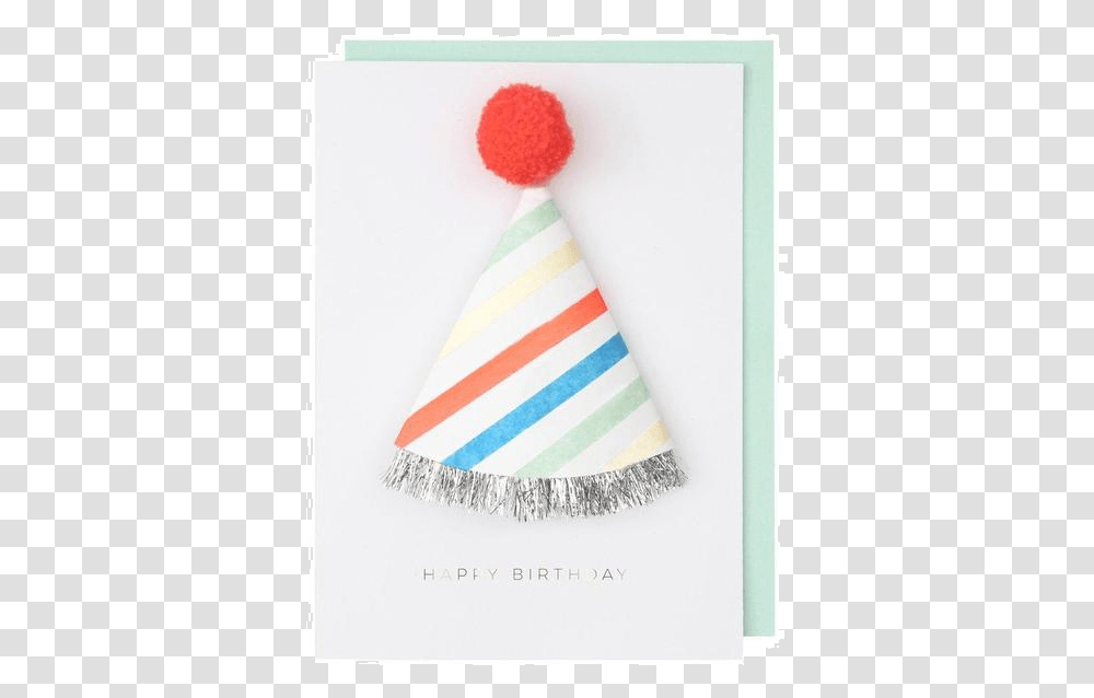 Birthday Hat Card Party Hat, Clothing, Apparel Transparent Png