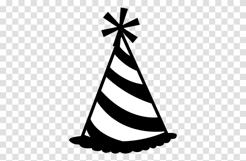 Birthday Hat Clip Art Black And White, Apparel, Triangle Transparent Png