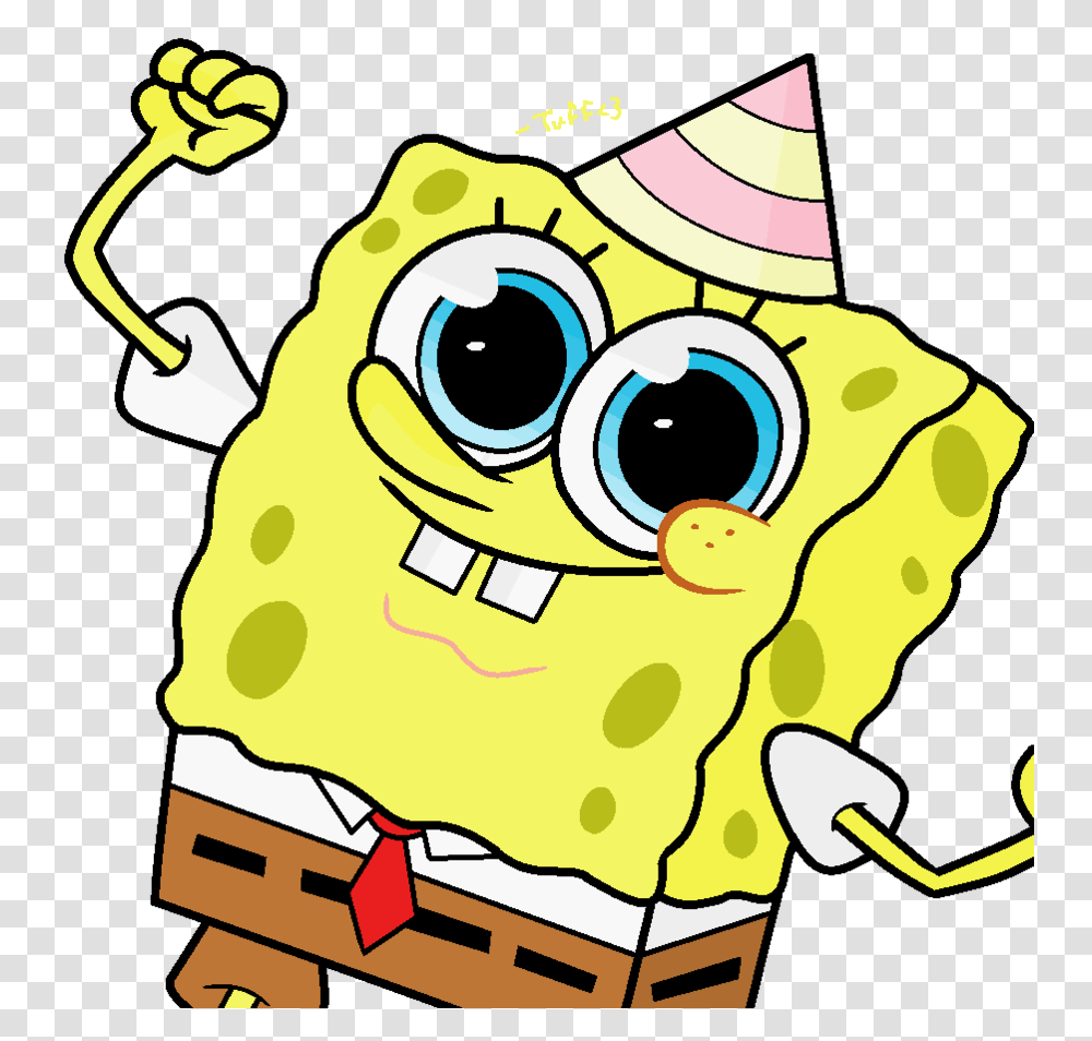 Birthday Hat Clipart Spongebob Spongebob Happy Birthday Spongebob Happy Birthday, Clothing, Apparel, Graphics, Sombrero Transparent Png
