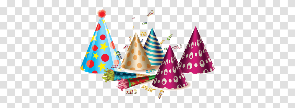 Birthday Hat Confetti, Apparel, Party Hat, Cone Transparent Png