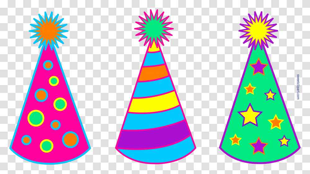 Birthday Hat Happy Party Hats Birthday Party Hat Clipart, Clothing, Apparel, Cone, Christmas Tree Transparent Png