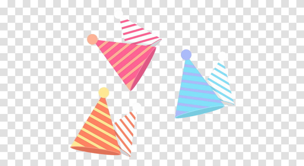 Birthday Hat Happy To You Line Folding, Clothing, Apparel, Party Hat, Cone Transparent Png