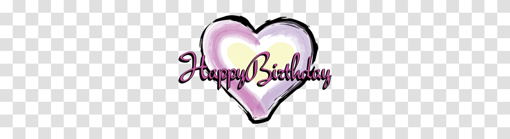 Birthday Heart, Purple, Light, Sweets, Food Transparent Png