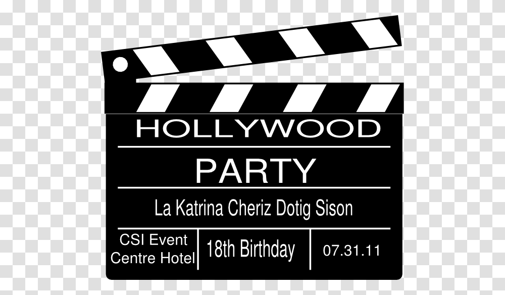 Birthday Hollywood Thme, Fence, Word, Label Transparent Png