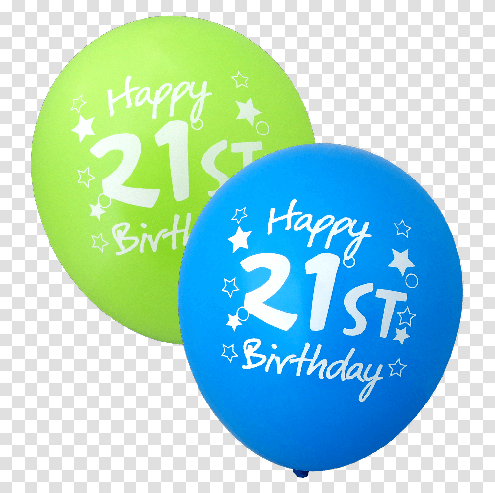 Birthday Images Happy 21st Birthday Balloon, Frisbee, Toy, Tennis Ball, Sport Transparent Png