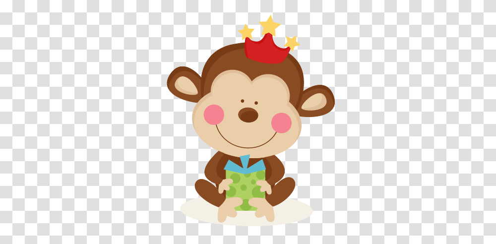 Birthday Monkey Scrapbook Cute Clipart, Toy, Plush, Bathroom, Indoors Transparent Png