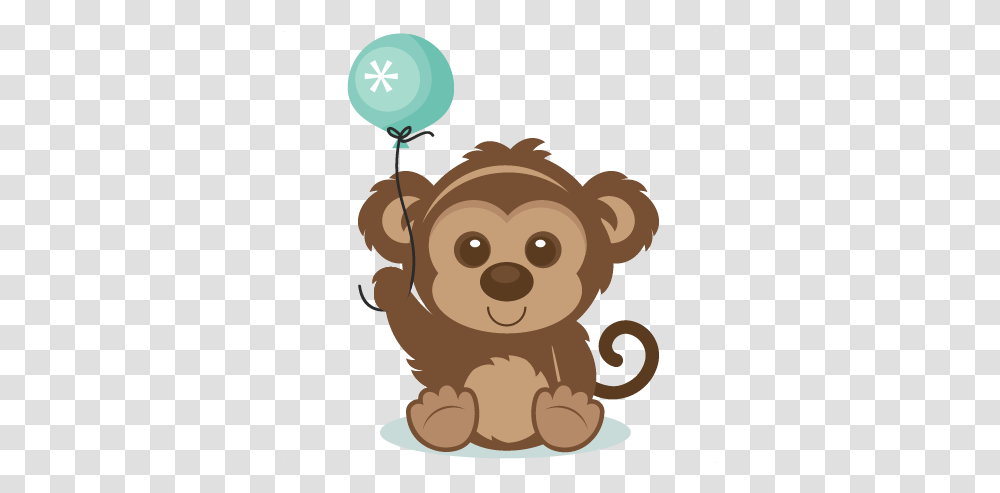 Birthday Monkey Svg Scrapbook Cut File Cute Clipart Files Happy Birthday Good Boy, Toy, Balloon, Teddy Bear Transparent Png